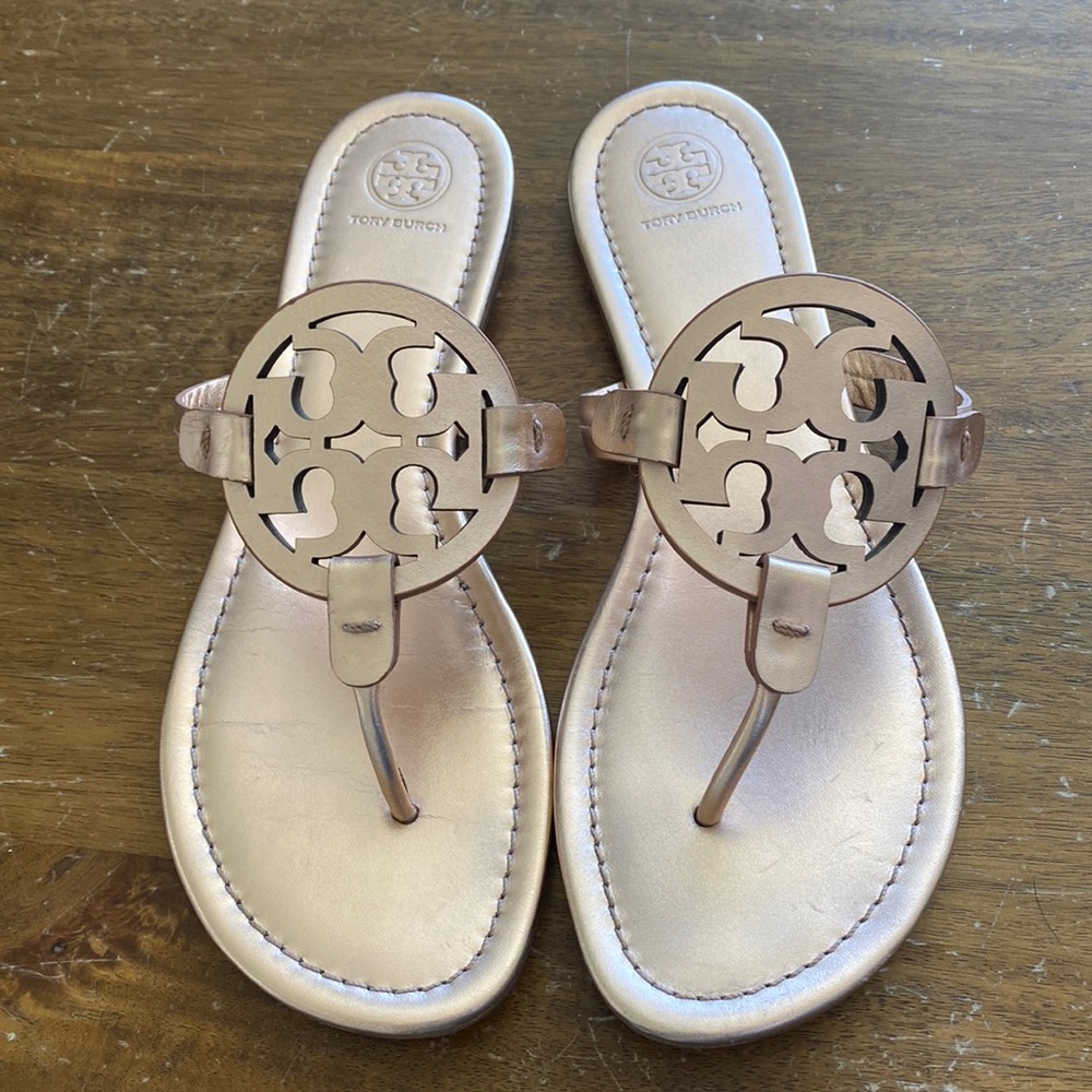 Tory Burch Miller Rose Gold size 10